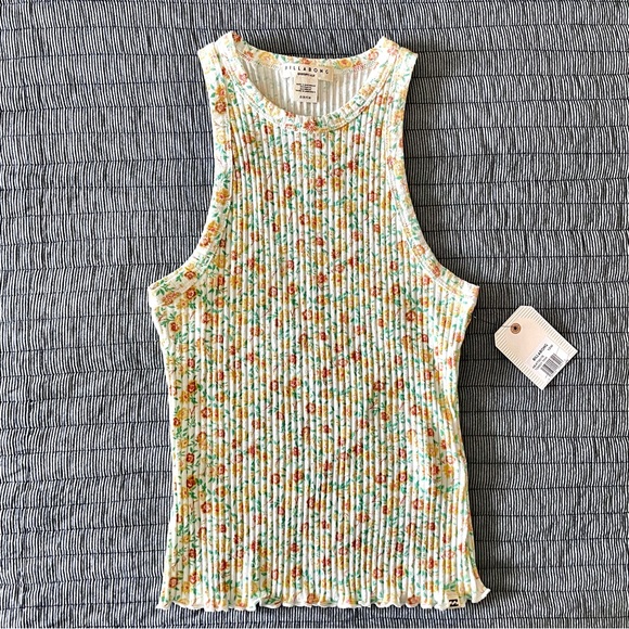 Billabong Floral Tomboy Tank Size S NWT - Picture 3 of 11